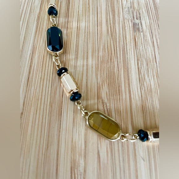 COPY - Amber & Black Beautiful Fashion Necklace - Picture 3 of 5
